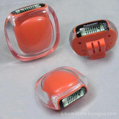 Multi-functional pedometer, step count, calorie burnt, setting stride and weight, with stopwatch